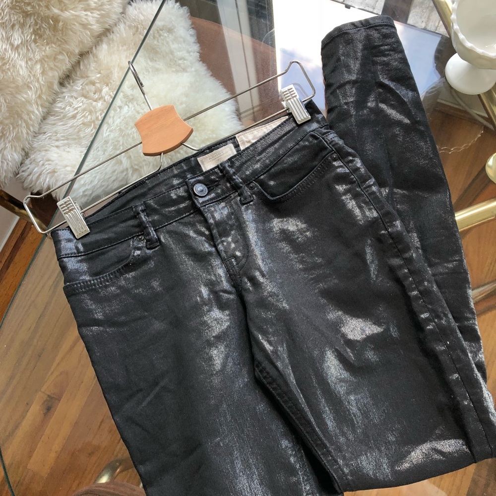 Allsaints Ashby Shine Coat Denim